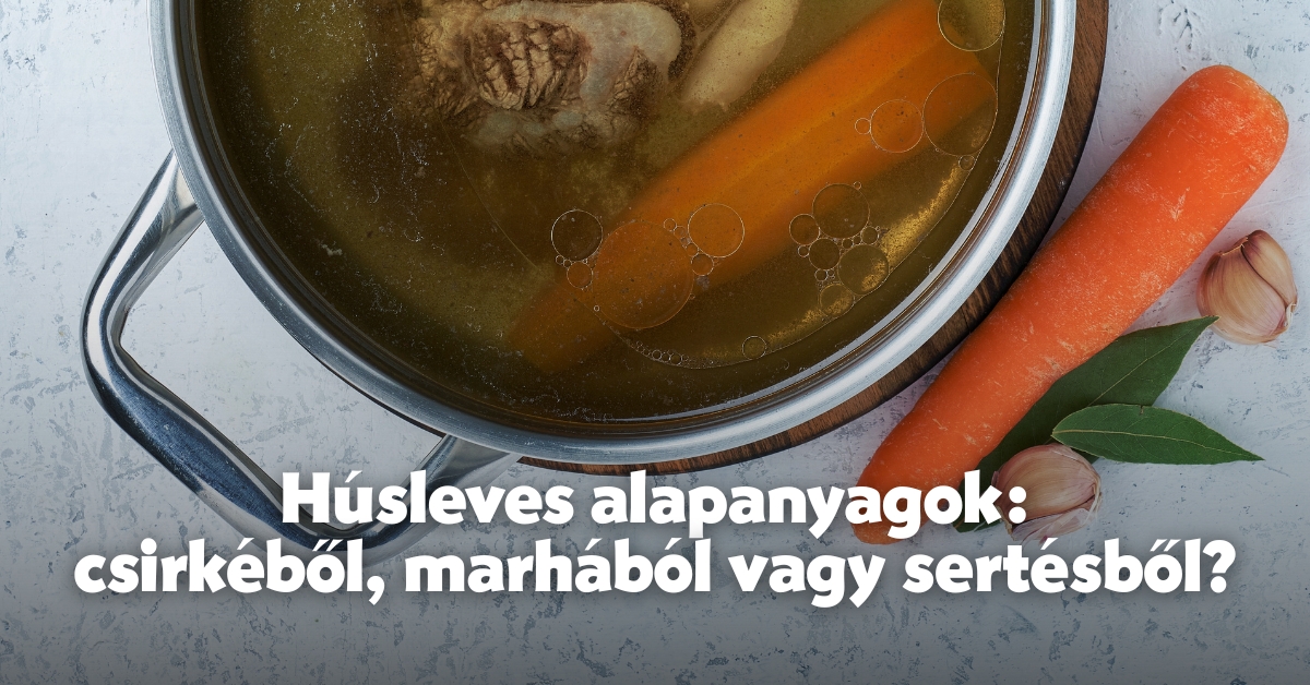 Húsleves alapanyagok: csirkéből, marhából vagy sertésből?